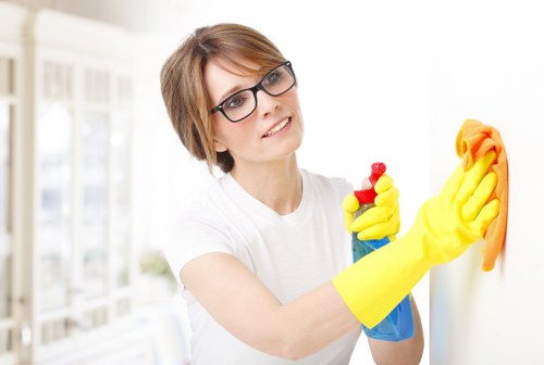 Professional sofa cleaning equipment on upholstered furniture