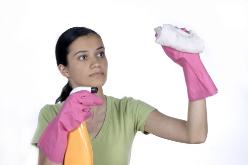 Steam cleaning curtains in a Finchley property to remove dirt and odours